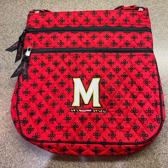 🆕Vera Bradley University of Maryland Terrapins TripleZip Hipster Crossbody Bag - Picture 3 of 11